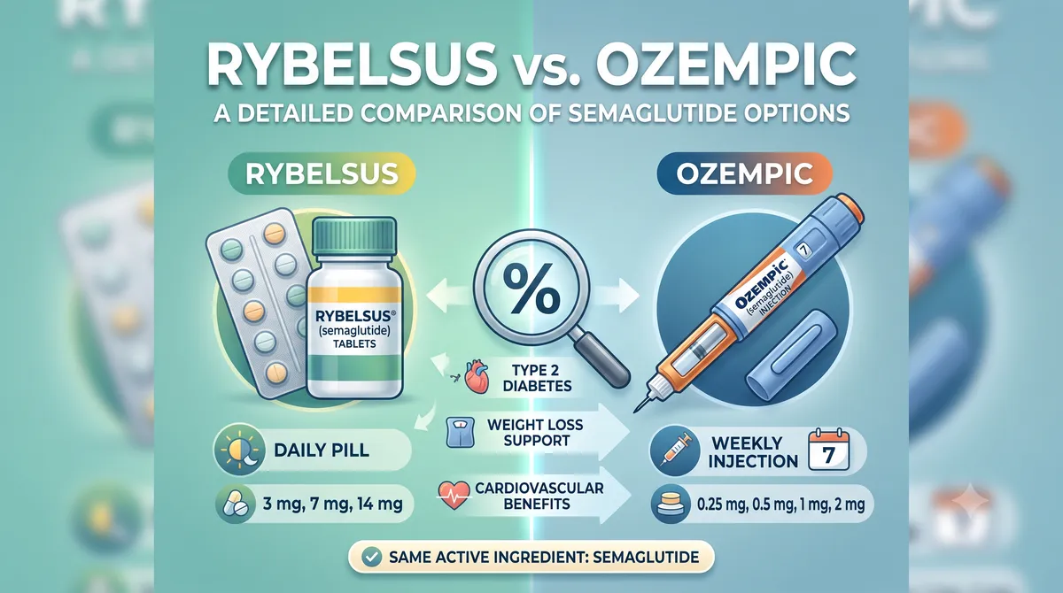 Rybelsus vs. Ozempic- A Detailed Comparison of Semaglutide Options